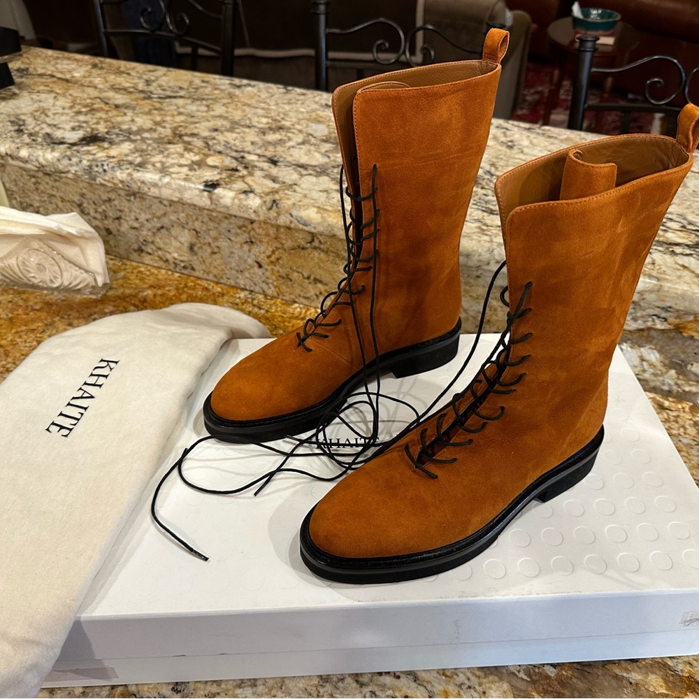 Khaite Conley Boot- Size 40, Color-Caramel NEW WITH BOX
